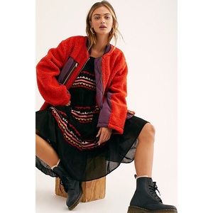 We the Free Rivington Sherpa Jacket Chilli Combo